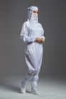 Class1000 Hooded Anti Static Overalls For Optical Production Workshop